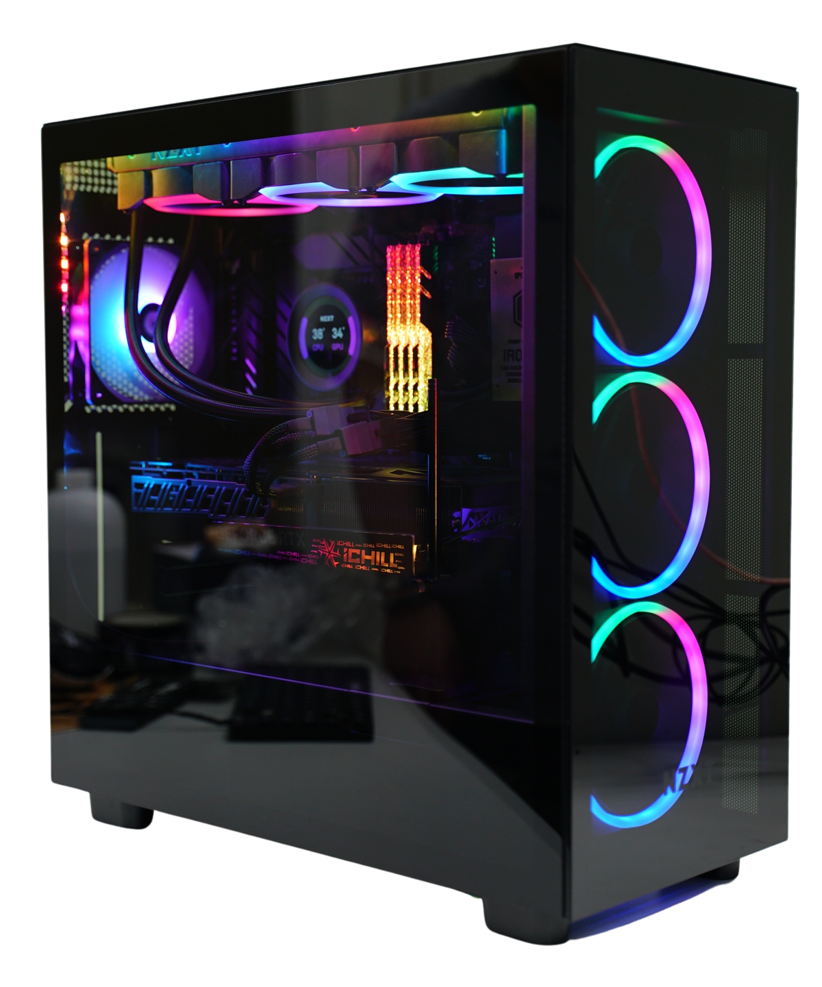 Large Gaming Computer IronClad NZXT special Large-size Gaming Tower PC