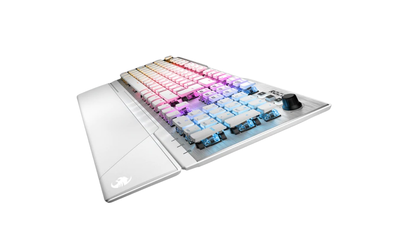 ROCCAT Vulcan 122 Silver White Aimo RGB Mechanical Gaming Keyboard (Brown Axis)